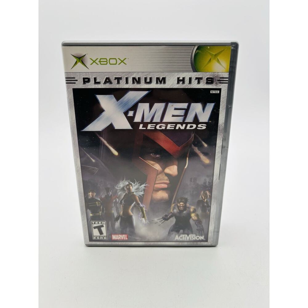 X-Men: Legends (Original Xbox) Platinum Hits CIB COMPLETE & TESTED Works VG Cond